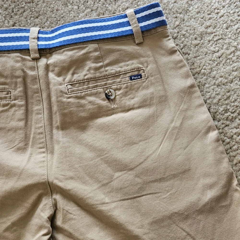 Polo Ralph Lauren Boys Belted Khaki Shorts Size 16